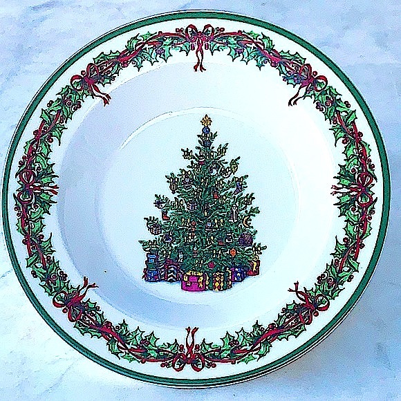 CHRISTOPHER RADKO “HOLIDAY CELEBRATIONS”  LARGE RIM SOUP BOWL - Picture 5 of 7